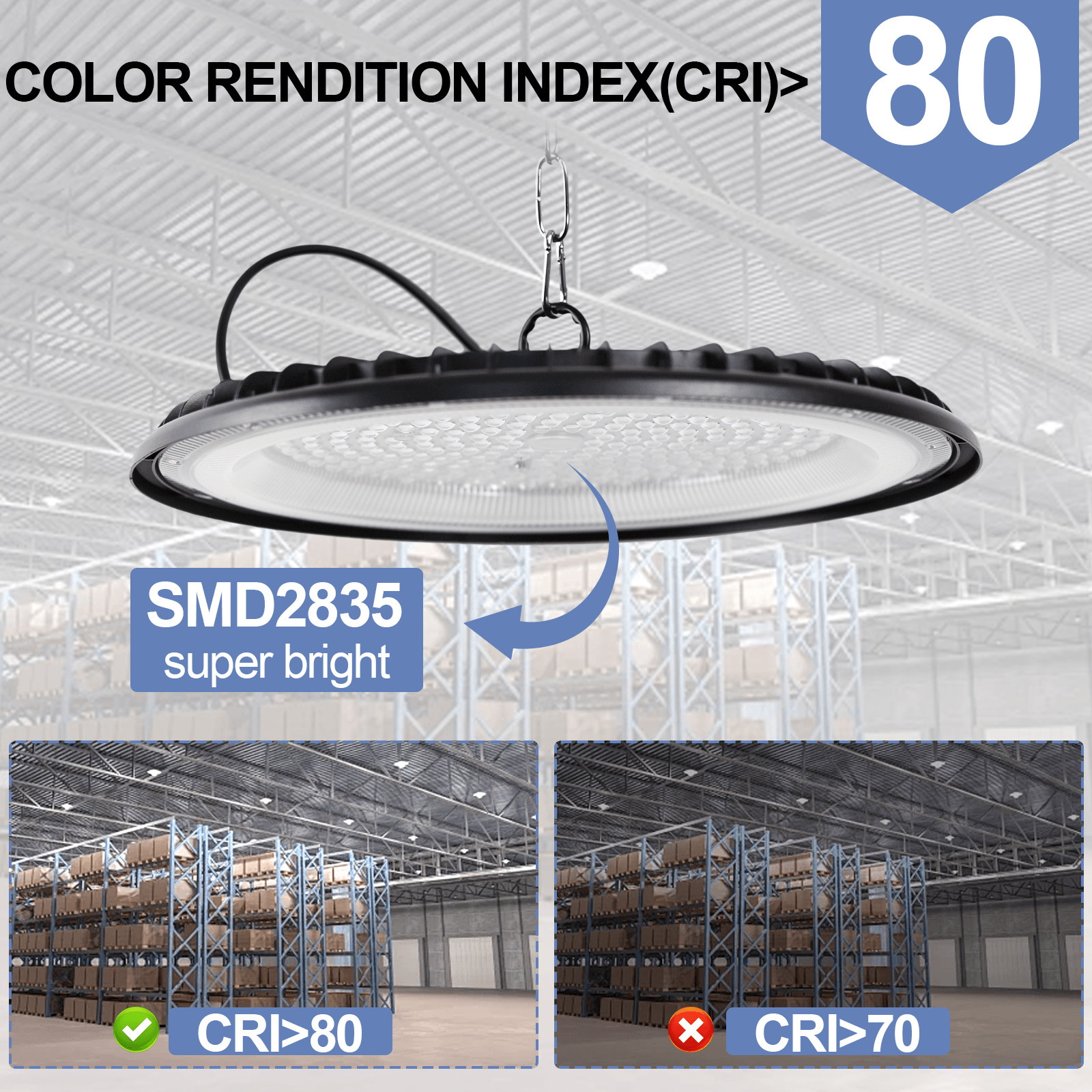 10 Pack 300W UFO LED High Bay Light Shop Industrial Commercial Factory Warehouse